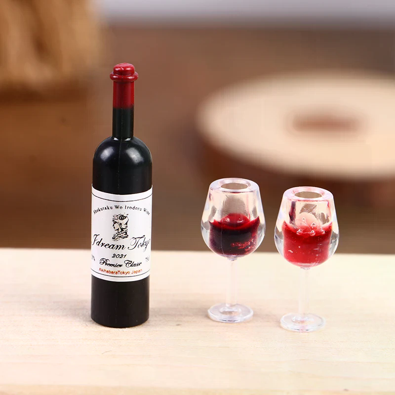 Wine Beer Europe - 5 szt. 1:12 Miniaturowe kieliszki do