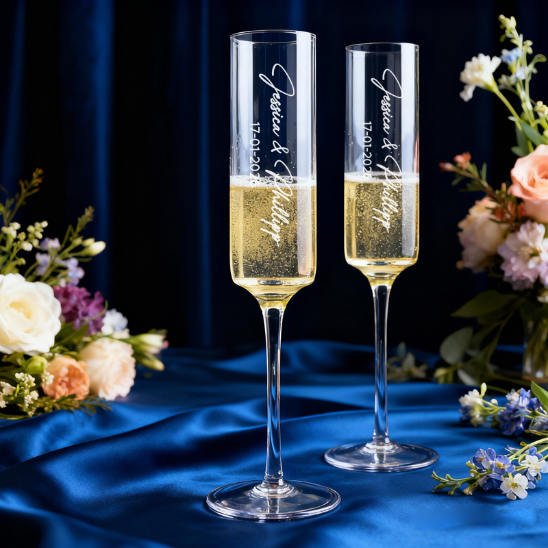 Champagne Flute Pair - 2 SZT. Personalizowane kieliszki do szampana,
