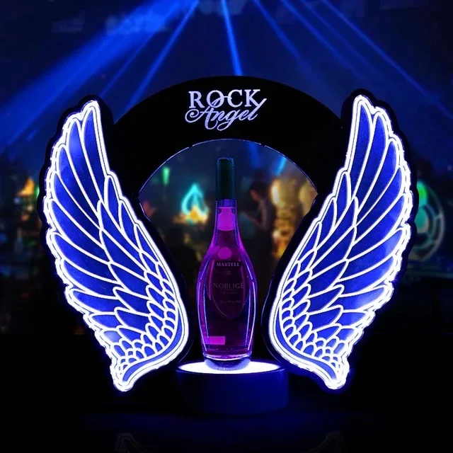 Wine In Beer Bottle - Akumulatorowe, migające anielskie skrzydła LED, podświetlany