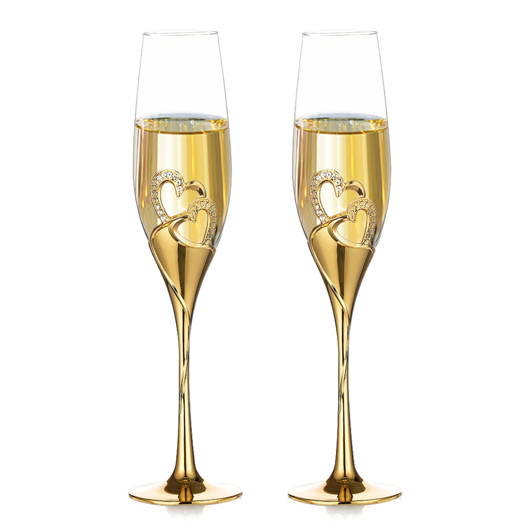 Champagne Flute Pair - Kieliszki do czerwonego wina 200 ml,