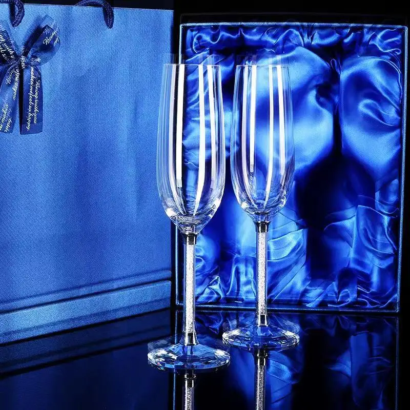 Champagne Flute Pair - Kreatywny kieliszek do wina weselnego, unikalny