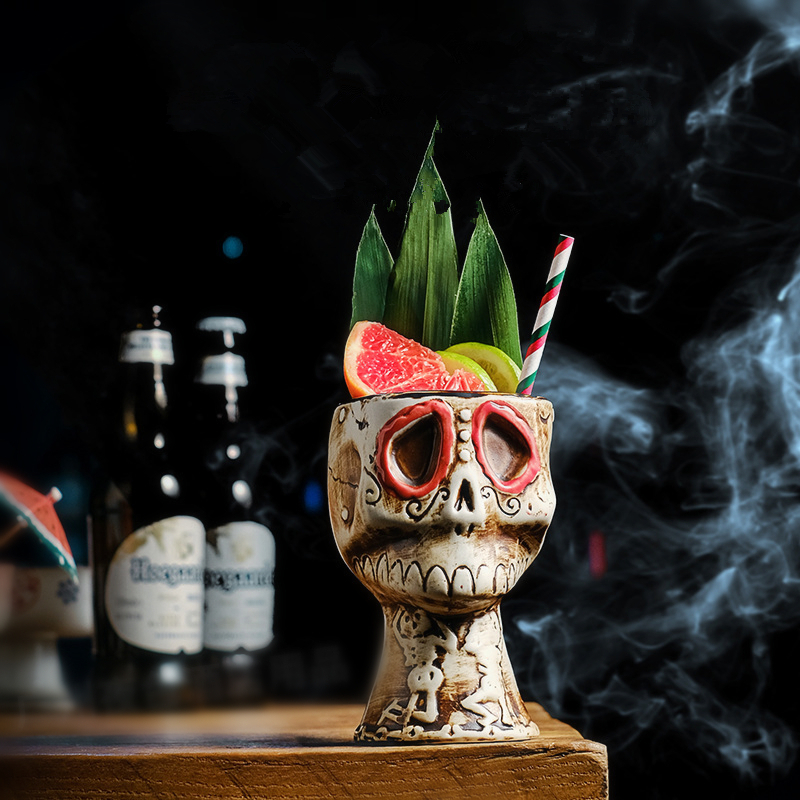 Kubek ceramiczny z czaszką na  – Wine Beer Mixed Drinks recenzja i cena
