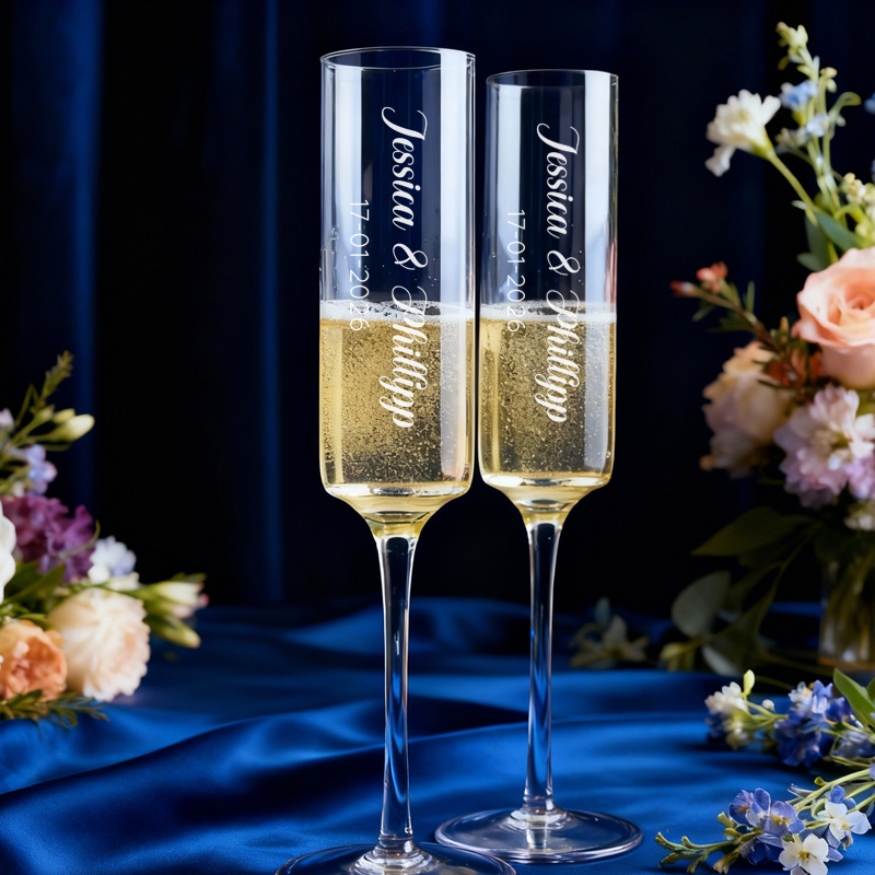 2 SZT. Personalizowane kielisz – Champagne Flute Pair recenzja i cena
