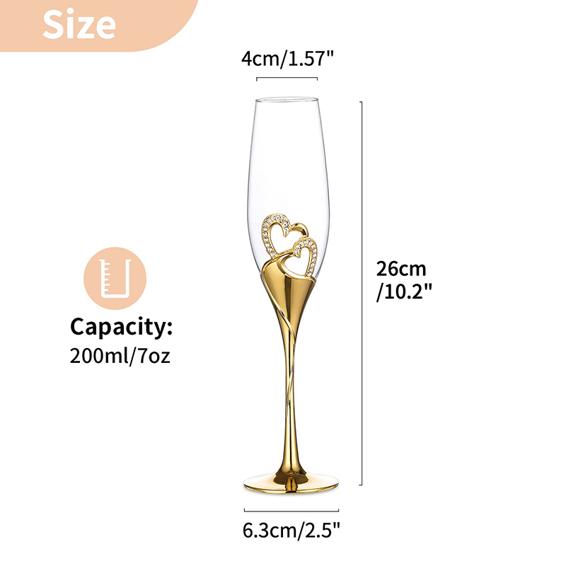 Kieliszki do czerwonego wina 2 – Champagne Flute Pair recenzja i cena