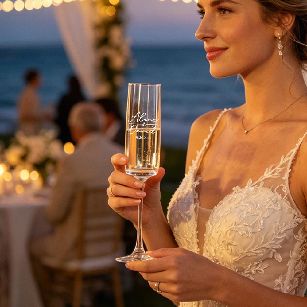 Personalizowane kieliszki do s – Champagne Flute Pair recenzja i cena
