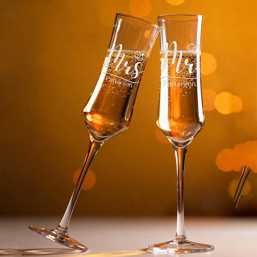 Personalizowane kieliszki do s – Champagne Flute Pair recenzja i cena