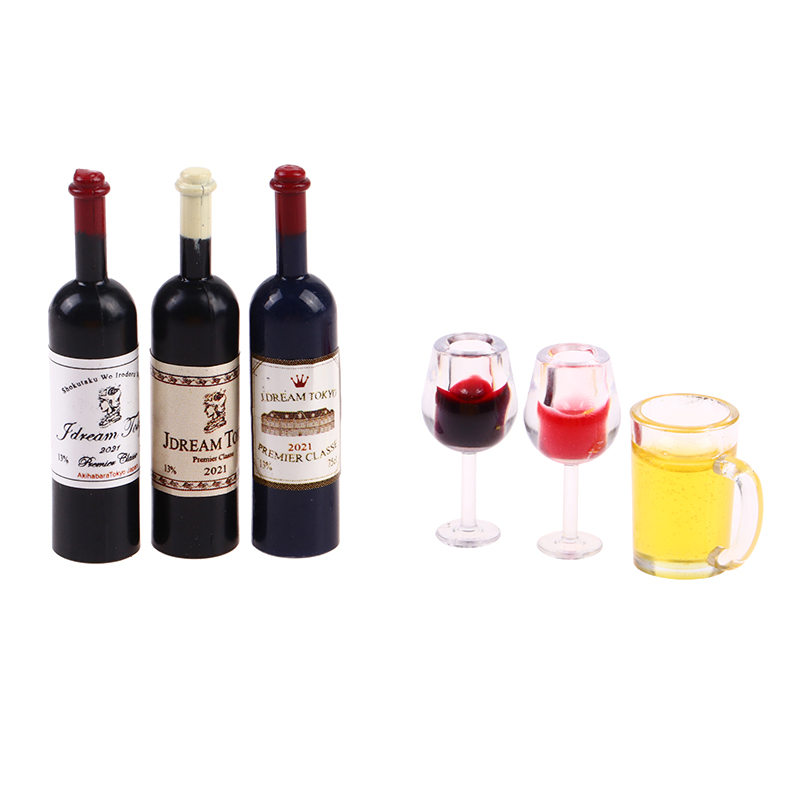 5 szt. 1:12 Miniaturowe butelk – Wine Beer Europe recenzja i cena