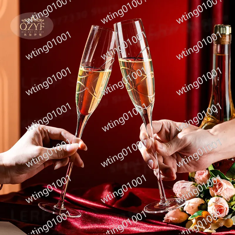 Para ręcznie rzeźbionych krysz – Champagne Flute Pair recenzja i cena