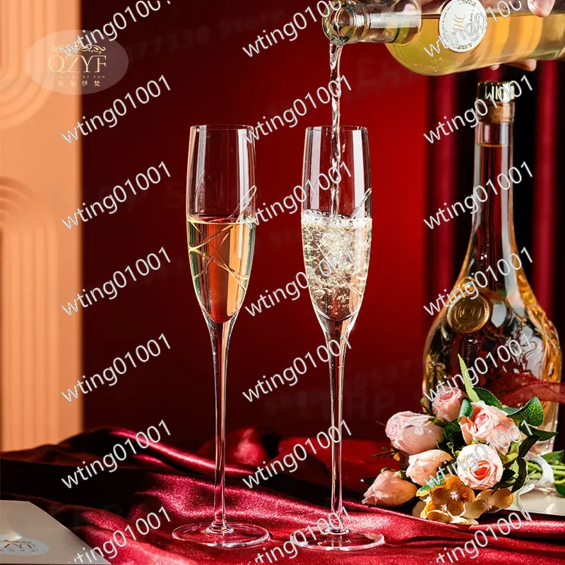 Para ręcznie rzeźbionych krysz – Champagne Flute Pair recenzja i cena