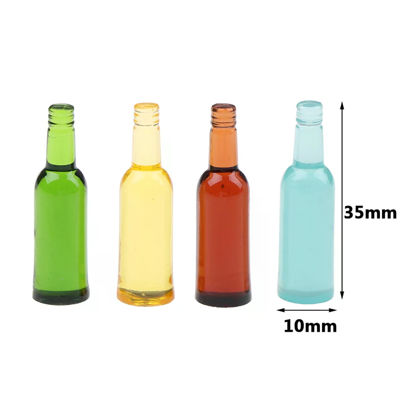 6 szt. 1:12 Miniaturowe butelk – Wine Beer Europe recenzja i cena
