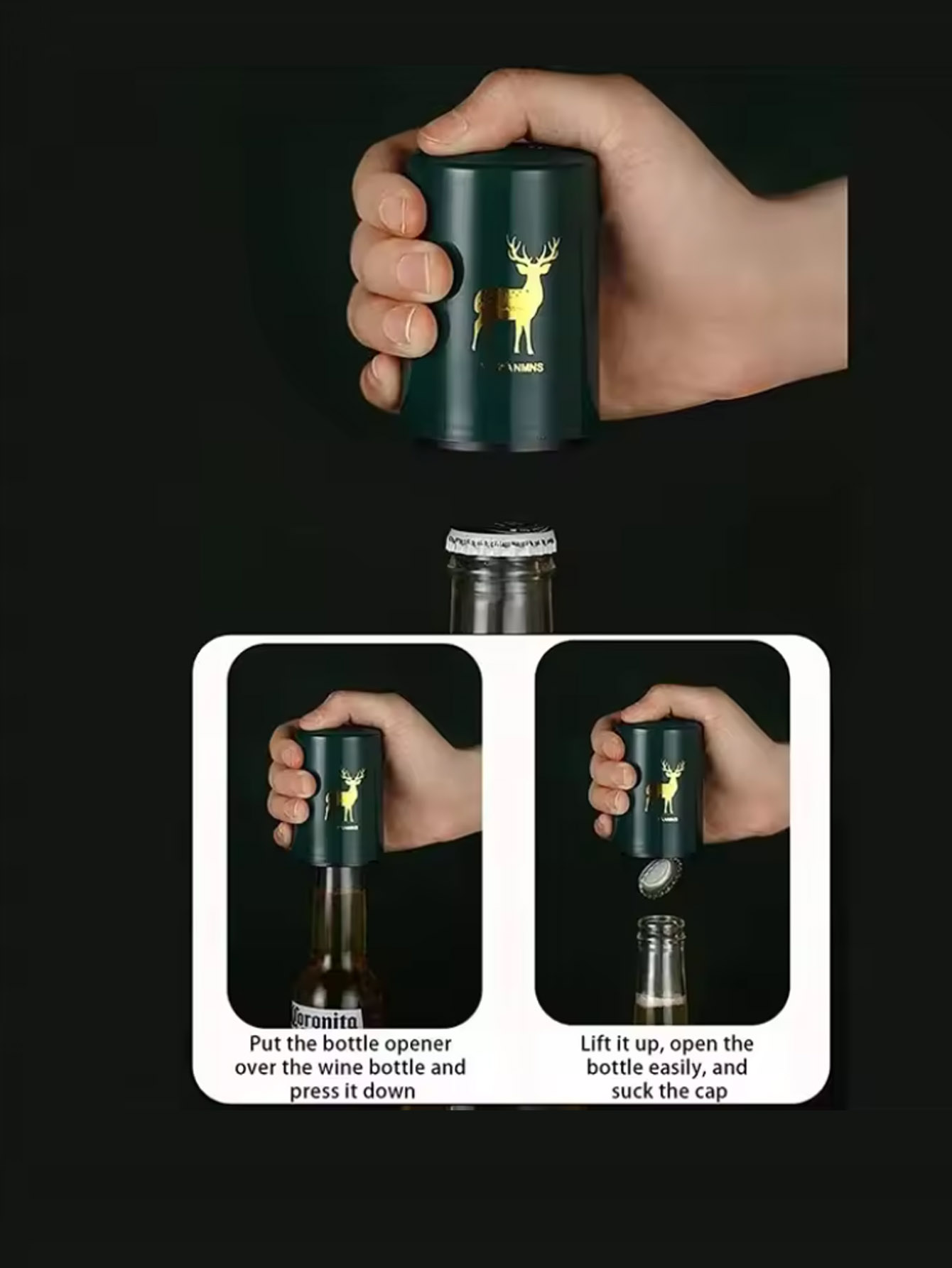 1 szt. Automatyczny otwieracz  – Wine In Beer Bottle recenzja i cena