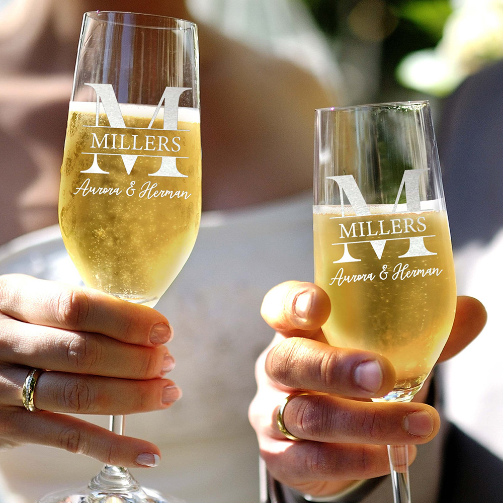 Spersonalizowany zestaw 2 fiol – Champagne Flute Pair recenzja i cena