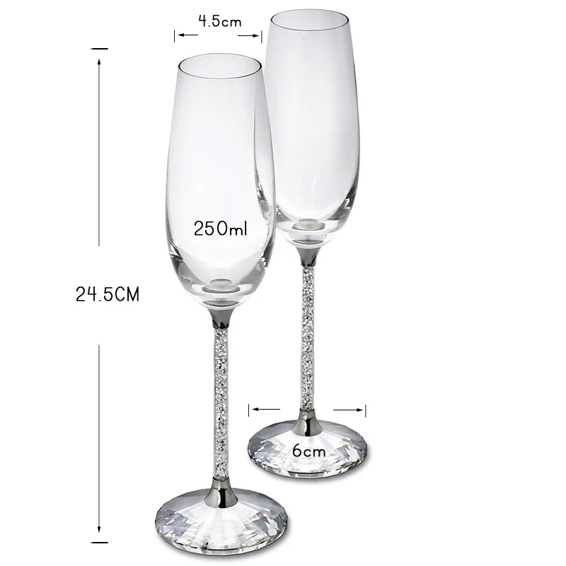 Kreatywny kieliszek do wina we – Champagne Flute Pair recenzja i cena